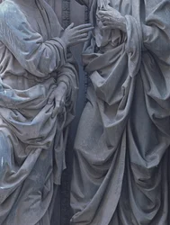 The Incredulity of St. Thomas, 1466-83 bronsdetalj av 241031